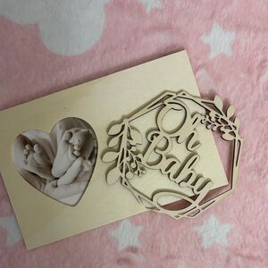 Heart-Shaped Wooden Photo Frame